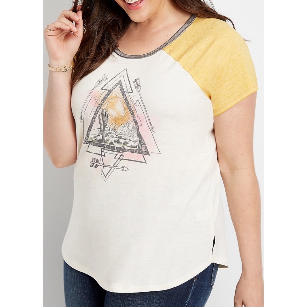 Maurices cactus scene graphic tee
